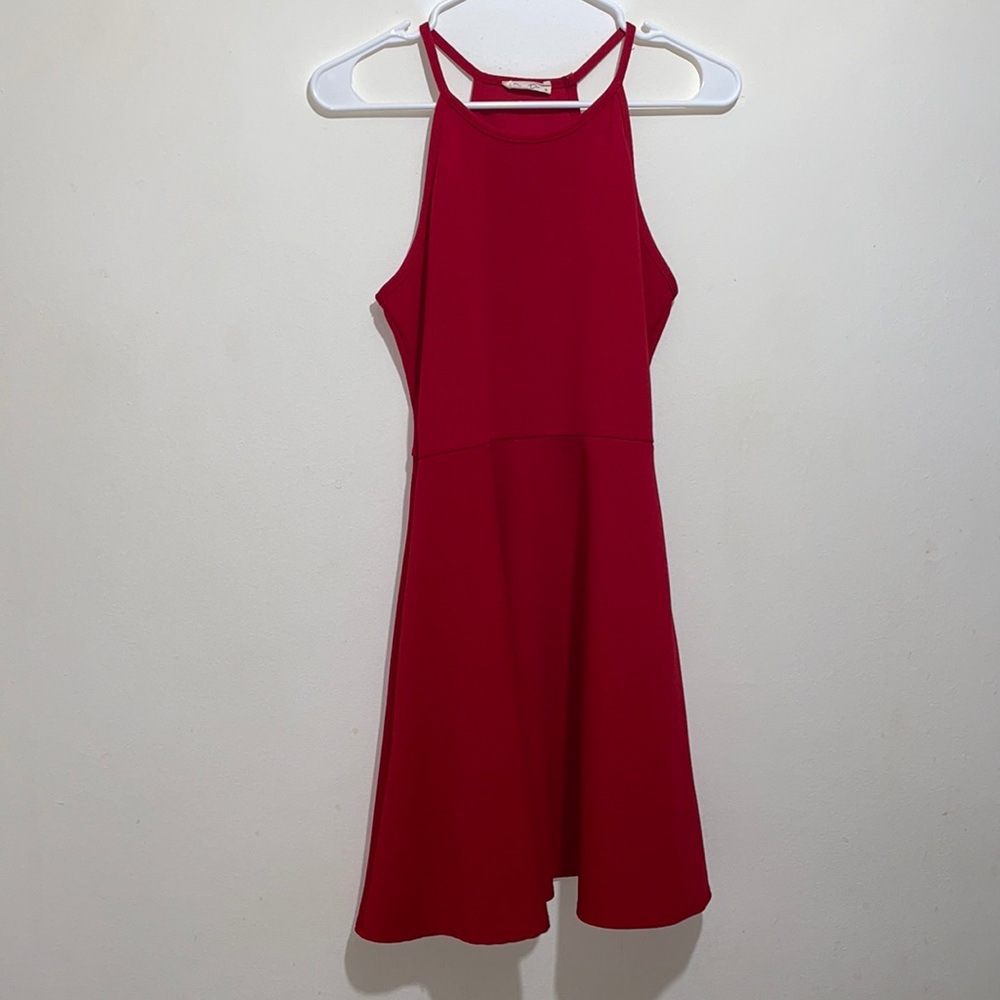 Simple red dress